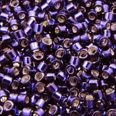 DB0609 Dark Purple Silver Lined, Size 11/0 Miyuki Delica Beads, 5.2g approx.