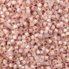 DBM0624 Light Rose Alabaster/Opal Silver Lined-Dyed, Size 10/0  Miyuki Delica Be...