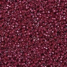 DB0654 Cranberry Red Dyed, Size 11/0 Miyuki Delica Beads, 5.2g approx.