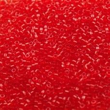 DBL0704 Transparent Red - Orange size 8/0 Miyuki Delica Beads, Colour 0704, 5.2g...