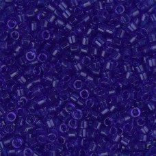DBL0707 Transparent Cobalt size 8/0 Miyuki Delica Beads, Colour 0707, 5.2g appro...