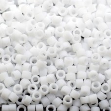 DB0750 Matte Opaque White, Size 11/0 Miyuki Delica Beads, 5.2g approx. 