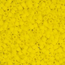 DB0751 Yellow Matte Opaque, Size 11/0 Miyuki Delica Beads, 5.2g approx.