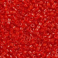 DB0774 Transparent Red Semi-frosted, Size 11/0 Miyuki Delica Beads, 5.2 g approx...