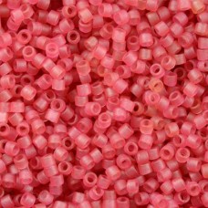 DB0778 Dyed Semi-Frosted Transparent Dark Rose Miyuki 11/0 Delica Beads, 5.2g ap...