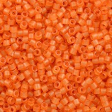 DB0781 Dyed Semi-Frosted Transparent Amber Miyuki 11/0 Delica Beads, 5.2g approx