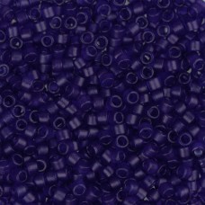 DB0785 Cobalt Blue Transparent Matte-Dyed, Size 11/0 Miyuki Delica Beads, 5.2g a...