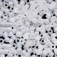 DBL0851 Matte Crystal AB size 8/0 Miyuki Delica Beads, Colour 0851, 5.2g approx.