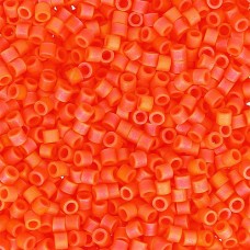 DBM0872 Orange Opaque AB Matte, Size 10/0  Miyuki Delica Beads, Colour 872 - App...