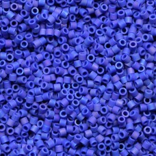 DBL0880 Matte Opaque Cobalt AB Size 8/0 Miyuki Delica Beads, 50g Wholesale Pack