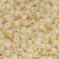 DBL0883 Matte Opaque Cream AB  size 8/0 Miyuki Delica Beads, Colour 0883, 5.2g a...