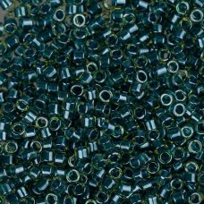 DB0919 Green Teal Sparkle Chartreuse Lined, Size 11/0 Miyuki Delica Beads, 5.2g ...