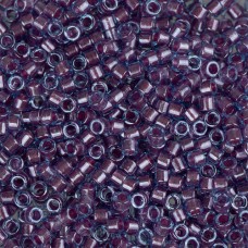 DB0922 Rose Sparkle Aqua Lined, Size 11/0 Miyuki Delica Beads, 5.2g approx.