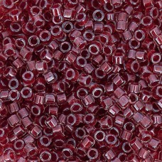 DB0924 Cranberry Red Sparkle Crystal Lined, Size 11/0 Miyuki Delica Beads, 5.2g ...
