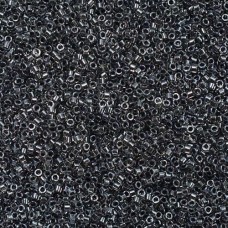 DB0925 Dark Grey Charcoal Spkle Cryst Line, Size 11/0 Miyuki Delica Beads, 5.2g ...