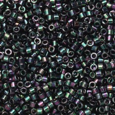 DB1001 Purple-Green Metallic Gold Iris, Size 11/0 Miyuki Delica Beads, 5.2 g app...