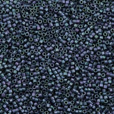 DB1052 Blue Green AB Matte Metallic Gold Luster, Size 11/0 Miyuki Delica Beads, ...