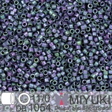 DB1054 Violet AB Matte Metallic Gold Luster, Size 11/0 Miyuki Delica Beads, 5.2g...