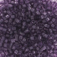 DB1105 Light Amethyst Transparent, Size 11/0 Miyuki Delica Beads, 5.2g approx.