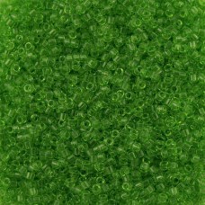 DB1106 Green Lime Transparent, Size 11/0 Miyuki Delica Beads, 5.2g approx.