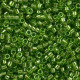 DBS1107 Transparent Olive, 15/0 Miyuki Delica Beads, 5.2g approx.