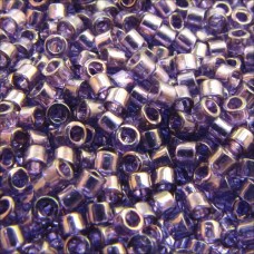 DB0117 Lavender Blue Gold Luster, Size 11/0 Miyuki Delica Beads, 5.2g approx.