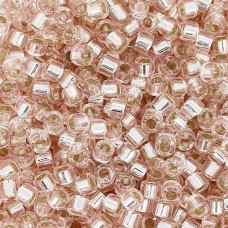 DB1203 Pink Mist Silver Lined, Size 11/0 Miyuki Delica Beads, 5.2g approx.