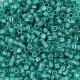 DBS1228  Transparent Caribbean Teal, Colour 1228 15/0 Miyuki Delica Beads, 5.2g approx.