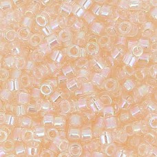 DB1243 Pink Mist Transparent AB, Size 11/0 Miyuki Delica Beads, 5.2g approx.