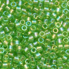 DB1246 Green AB Transparent AB, Size 11/0 Miyuki Delica Beads, 5.2g approx.