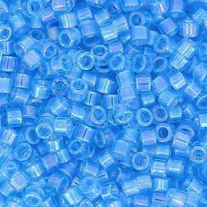 DB1249 Blue Ocean Transparent AB, Size 11/0 Miyuki Delica Beads, 5.2g approx.
