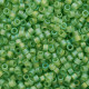 DBS1281 Matte Transparent Lime AB, 15/0 Miyuki Delica Beads, 5.2g approx. DBS1281 Matte Transparent Lime AB, 15/0 Miyuki Delica Beads, 5.2g approx.