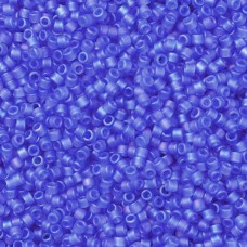DB1285 Blue Azure Transparent AB Matte, Size 11/0 Miyuki Delica Beads, 5.2g appr...