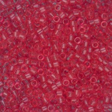 DB1308 Pink Bubble Gum Transparent Dyed, Size 11/0 Miyuki Delica Beads, 5.2g app...