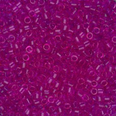 DB1310 Fuchsia Transparent Dyed, Size 11/0 Miyuki Delica Beads, 5.2g approx.