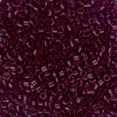 DB1312 Red Wine Transparent Dyed, Size 11/0 Miyuki Delica Beads, 5.2g approx.