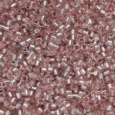 DB1433 Pale Pink Blush Silver Lined, Size 11/0 Miyuki Delica Beads, 5.2g approx....