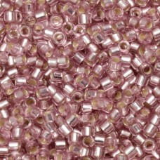 DB1434 Silver Lined Pale Rose, Size 11/0 Miyuki Delica Beads, 5.2g approx. *Bein...