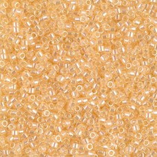 DB1478 Pale Apricot Transparent Luster, Size 11/0 Miyuki Delica Beads, 5.2g appr...
