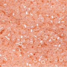 DB1479 Pale Peach Transparent Luster, Size 11/0 Miyuki Delica Beads, 5.2g approx...