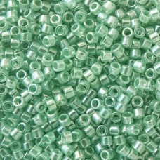DB1483 Green Mint Transparent Luster, Size 11/0 Miyuki Delica Beads, 5.2g approx...