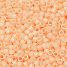 DBS1492 Opaque Lt.Peach, Colour 1492 15/0 Miyuki Delica Beads, 5.2g approx. DBS1492 Opaque Lt.Peach, Colour 1492 15/0 Miyuki Delica Beads, 5.2g approx.
