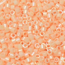 DB1502 Light Peach Opaque AB, Size 11/0 Miyuki Delica Beads, 5.2g approx. *Being...