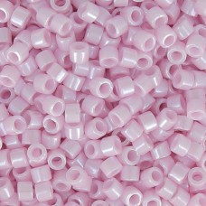DBL1534 Opaque Pale Rose Ceylon size 8/0 Miyuki Delica Beads, Colour 1534, 5.2g ...