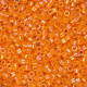 DBS1573 Opaque Mandarin AB, Colour 1573 15/0 Miyuki Delica Beads, 5.2g approx. DBS1573 Opaque Mandarin AB, Colour 1573 15/0 Miyuki Delica Beads, 5.2g approx.
