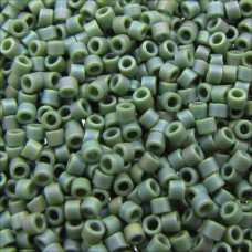 DB1594 Green Avocado Opaque AB Matte, Size 11/0 Miyuki Delica Beads, 5.2g approx...
