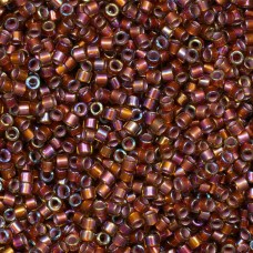 DB1692 Silver Lined Glazed Dark Honey AB, Size 11/0 Miyuki Delica Beads, 5.2g ap...