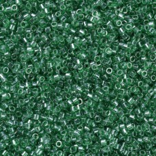 DB1889 Green Transparent Luster, Size 11/0 Miyuki Delica Beads, 5.2g approx. 