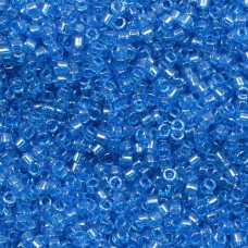 DB1895 Capri Blue Transparent Luster, Size 11/0 Miyuki Delica Beads, 5.2g approx...