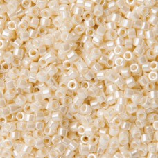 DB1900 Crystal Ivory / Ceylon Luster, Size 11/0 Miyuki Delica Beads, 5.2g approx...